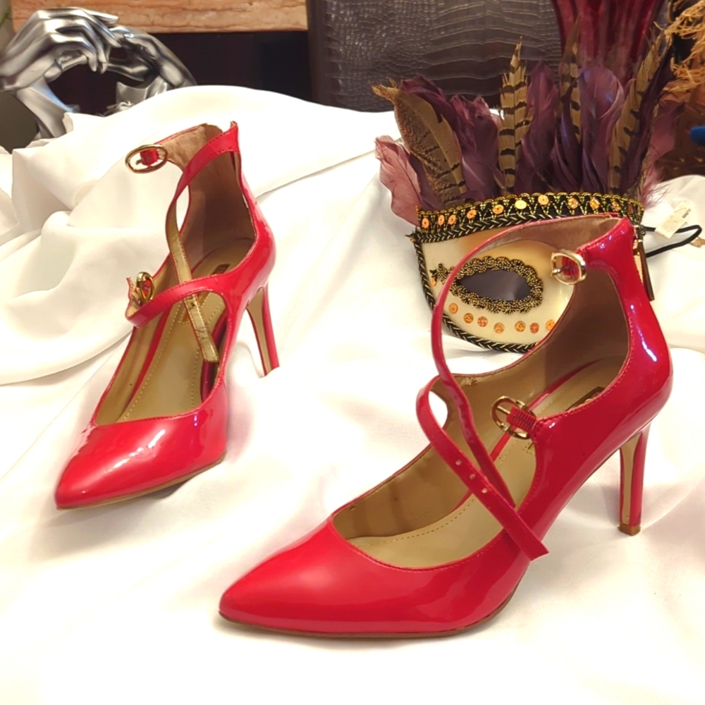 Bcbgeneration Red, Heels With Strap - image 5